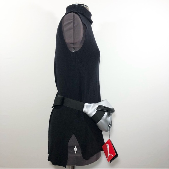 Puma Royale PU New With Tag Hipster Silver Fanny Pack - Picture 5 of 16